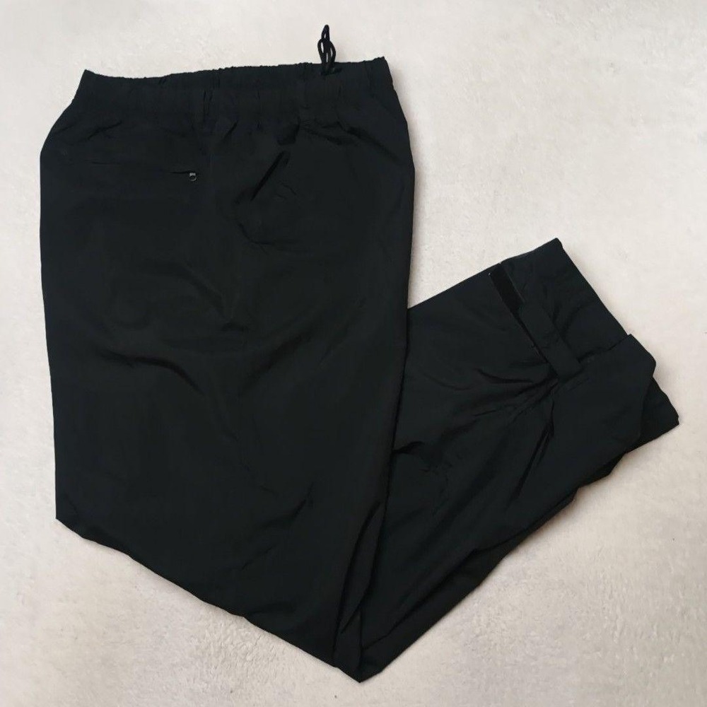 Nike Rain Pants Men 2XL Black Storm Fit Golf Wind Weather Elastic Adjustable